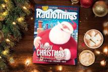 Magazine cover showing Father Christmas and words Happy Christmas