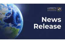 Image of the earth with the words News release alongside it