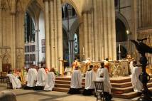 a picture of deacons being ordained in York Minster