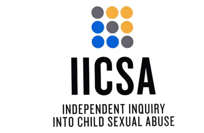 3x3 coloured circles above letters of IICSA