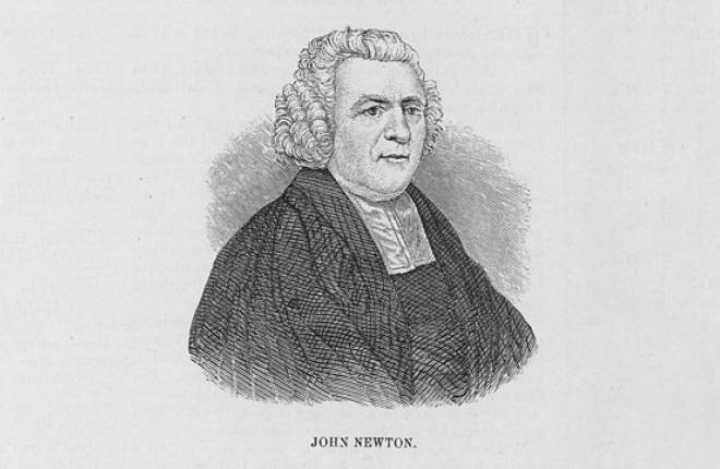 Pencil drawing of a man dressed in black and wearing a wig